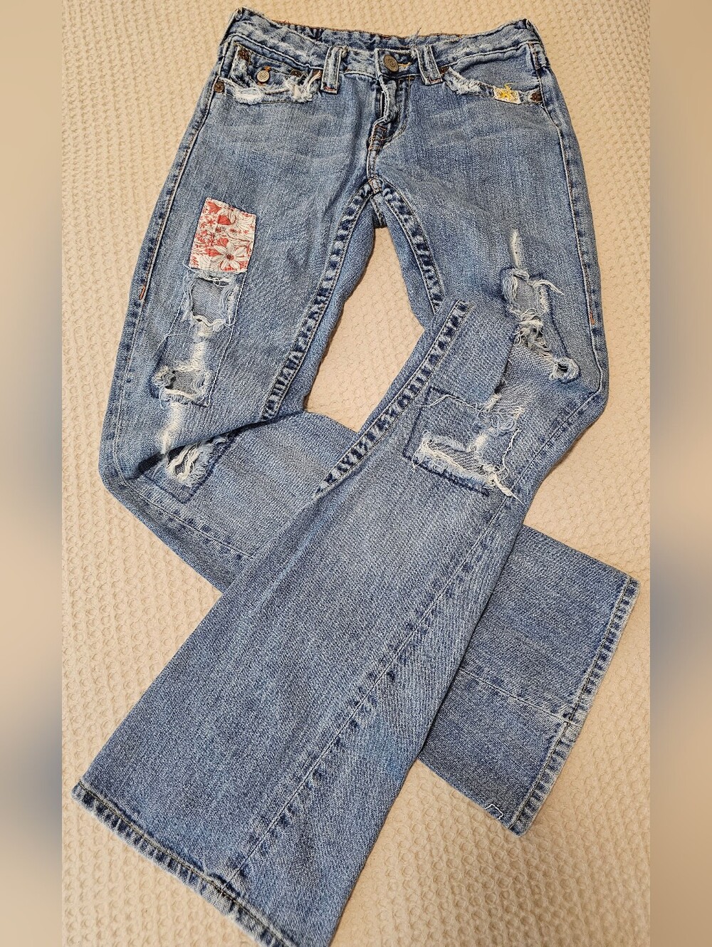 ✨ True Religion Y2K Woodstock Bootcut Jeans – Size 26 ✨Rare & beautiful vintage
